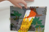 입체조형 - 누가나올까? (OHP필름그림)