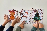 기법활용 - 크리스마스 카드 디자인